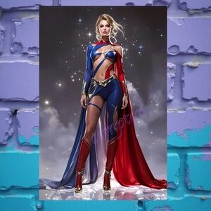 SUPERGIRL (Avant Garde) 13”x 19 'Fine Art Print- Limited to 6 signed prints